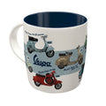 **VESPA MODEL CHART** 12oz COFFEE MUG RED/WHITE/BLUE