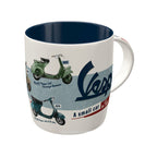 **VESPA MODEL CHART** 12oz COFFEE MUG RED/WHITE/BLUE