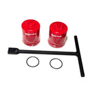 Oil Change Consumable Kit With 2 Malossi Oil Filters 2 O-rings And Tool (VESPA PIAGGIO 125-310)