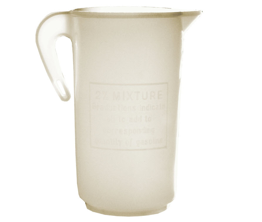 2% 2-STROKE OIL MEASURING CUP 100ML VINTAGE VESPA PREMIX (029418 085058 000058M 12170000)