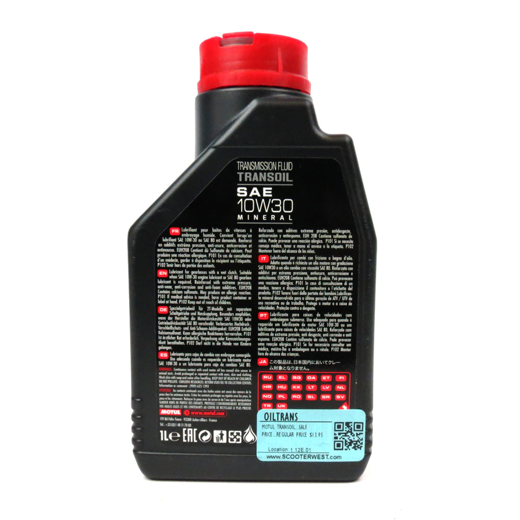 Motul Transoil Gear Box Oil for Vintage Vespa