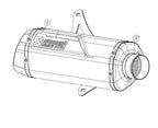 AKRAPOVIC REPLACEMENT STRAP FOR MUFFLER PIPE CAN (ONE STRAP) PMAK-07 PMAK-07-BK