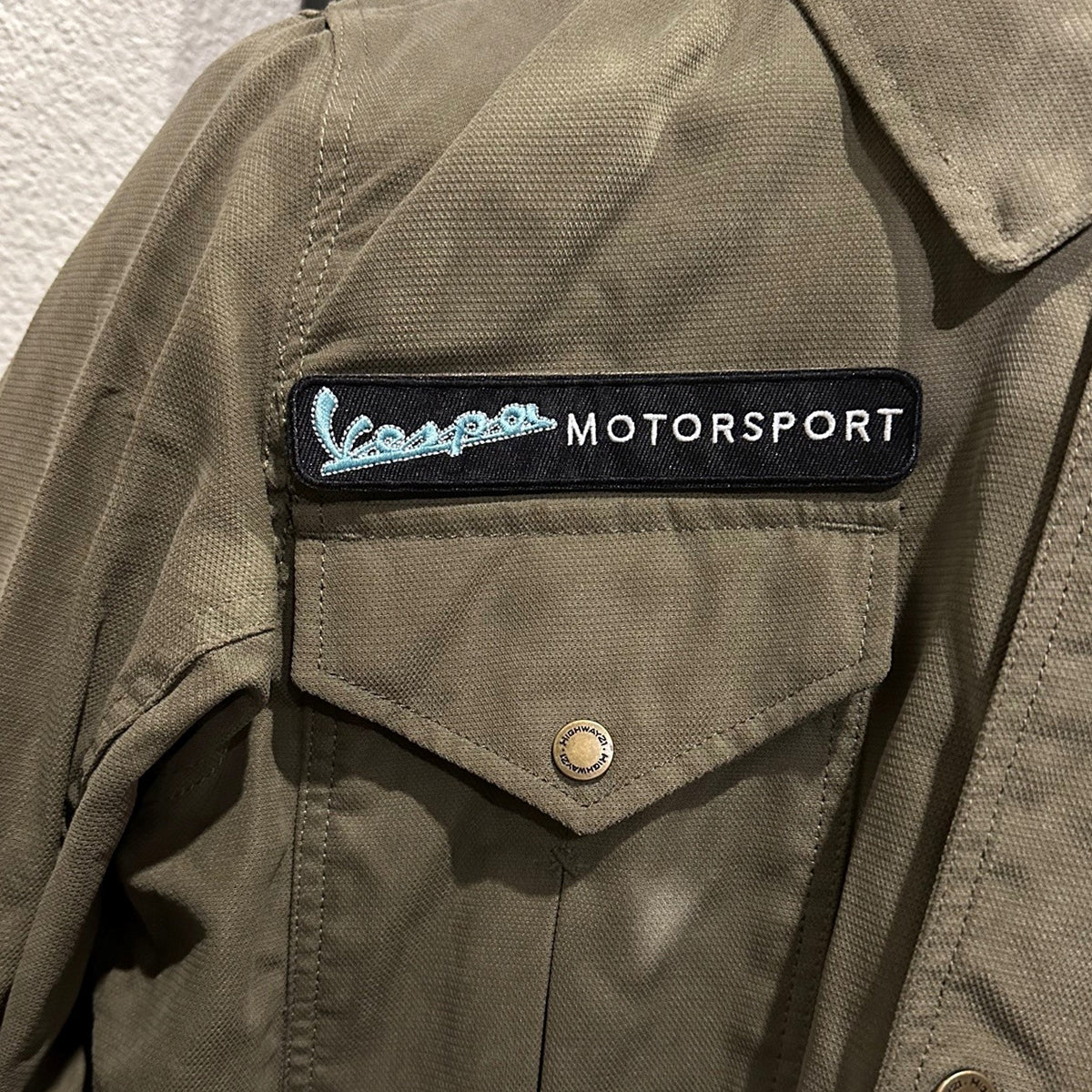 VESPA MOTORSPORT VELCRO BACKED PATCH 5.75 X 1 INCH