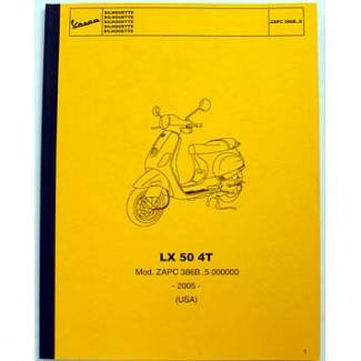 PARTS BOOK VESPA LX50 2 VALVE