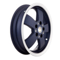 REAR WHEEL RIM DARK BLUE W/SILVER EDGE FOR VESPA YACHT CLUB 2019 AND NEWER GTS