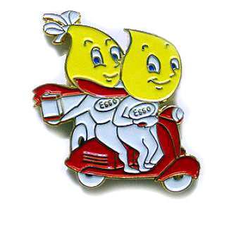 Esso Oil Scooter Pin