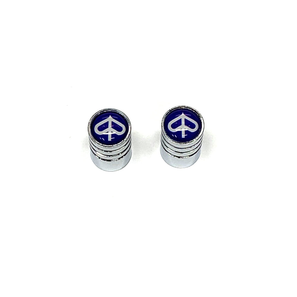 Piaggio Logo CHROME Valve Stem Caps **Pair**