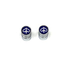 Piaggio Logo CHROME Valve Stem Caps **Pair**