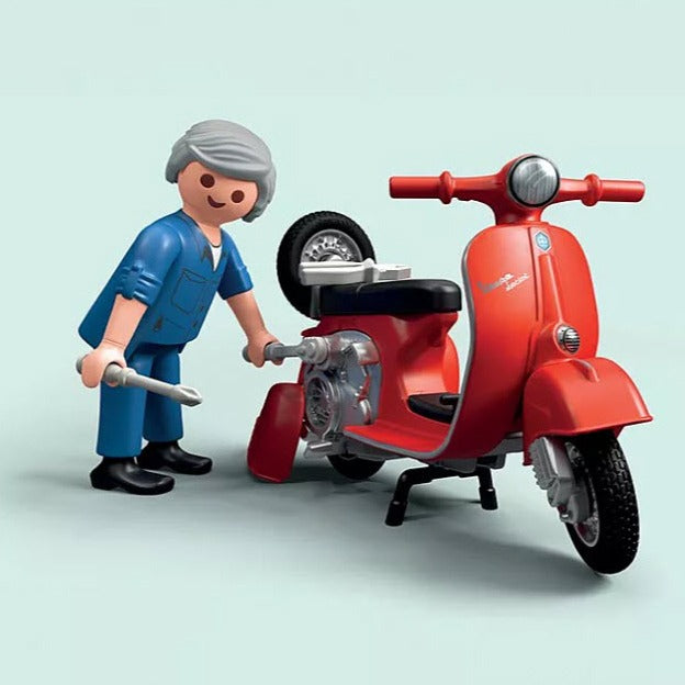 PLAYMOBIL 71620 VESPA SERVICE WORKSHOP WITH VESPA SPRINT VELOCE 150 1969 TOY