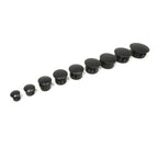 Round Hole Plug Black Plastic 1/4" through 3/4"