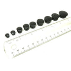 Round Hole Plug Black Plastic 1/4" through 3/4"
