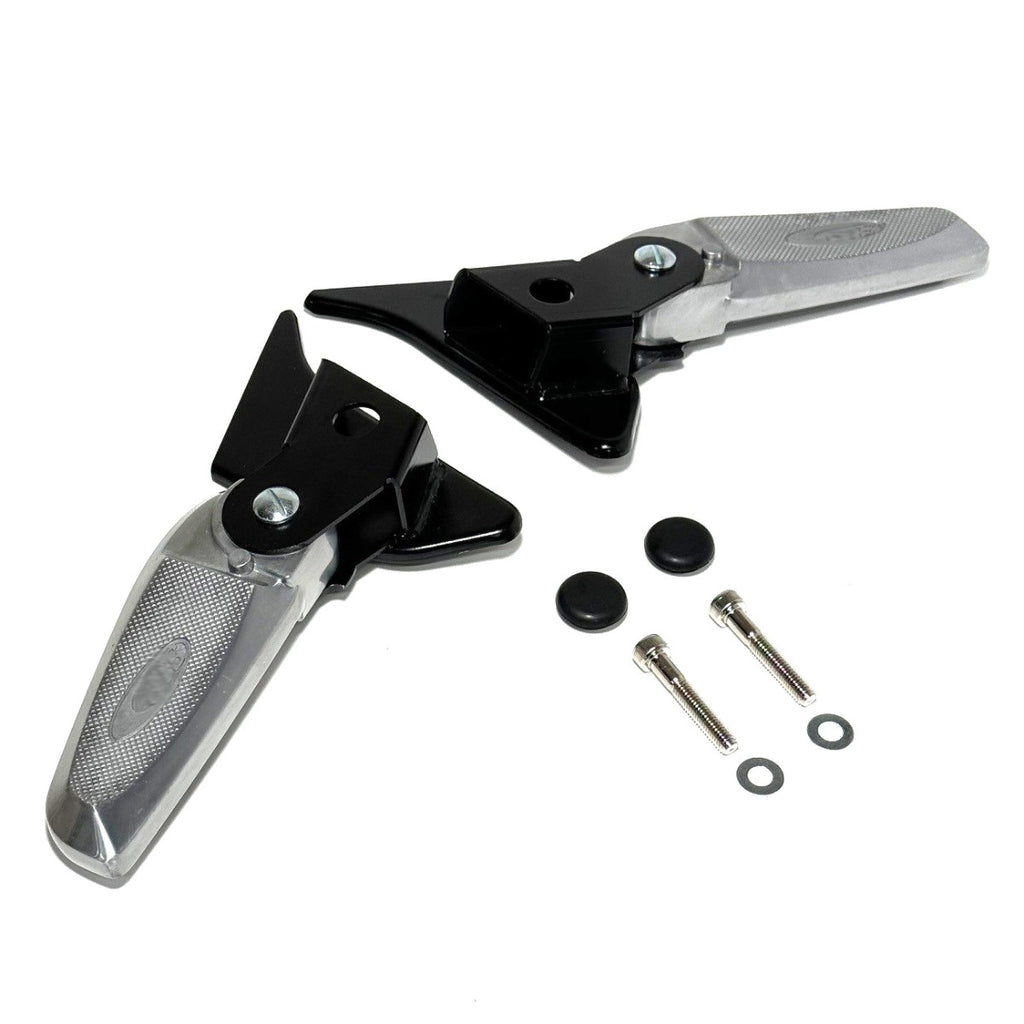 Folding Aluminum Passenger Foot Pegs (Pair) Vespa Primavera Sprint