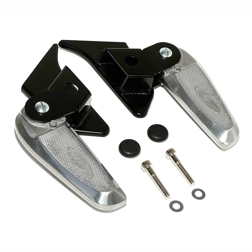 Folding Aluminum Passenger Foot Pegs (Pair) Vespa Primavera Sprint