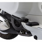 *BLACK* FOLD-OUT ALUMINIUM PASSENGER FOOT PEGS VESPA PRIMAVERA SPRINT (MV8272B)