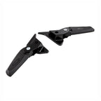 *BLACK* FOLD-OUT ALUMINIUM PASSENGER FOOT PEGS VESPA PRIMAVERA SPRINT (MV8272B)