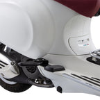 *BLACK* FOLD-OUT ALUMINIUM PASSENGER FOOT PEGS VESPA PRIMAVERA SPRINT (MV8272B)