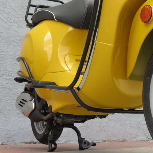 FA ITALIA BLACK FRONT LEGSHIELD BARS VESPA PRIMAVERA SPRINT **CLOSEOUT**