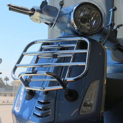 Chrome Front Folding Rack OEM Vespa Primavera/Sprint