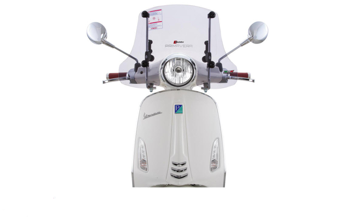 Adjustable Midsize Faco Twin Windscreen for Vespa Primavera 50/150