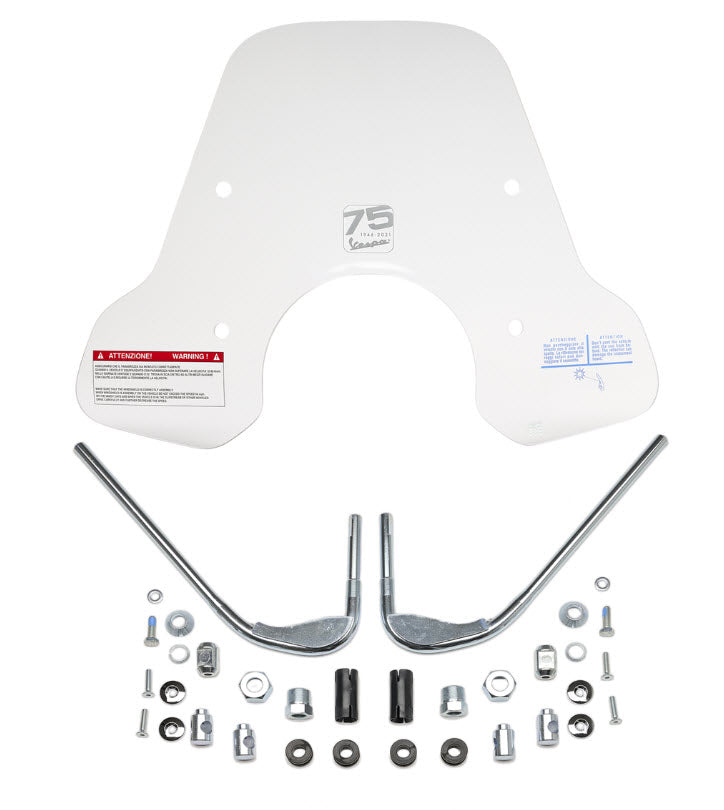 Vespa 75th Edition Clear Midsize Windshield VESPA Primavera