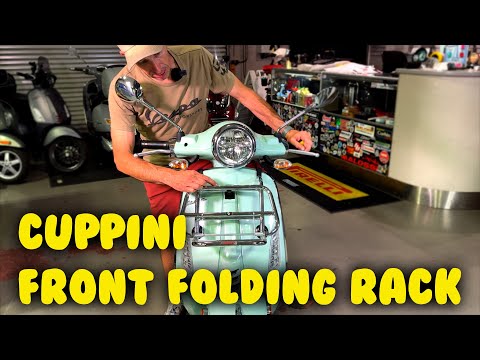 Cuppini Front Folding Rack Vespa Primavera/Sprint 50cc to 150cc All years