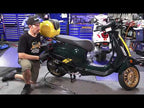 **MATTE BLACK** REAR CRASH BARS OEM PIAGGIO PRIMA/SPRINT ALL YEARS (1B001279)
