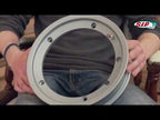 2.0 TUBELESS WHEEL RIM 10" VINTAGE VESPA **MATTE BLACK WITH SILVER EDGE**