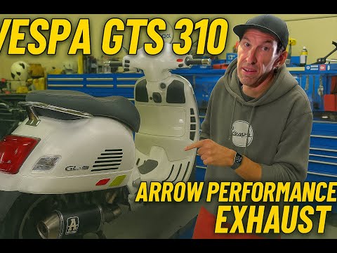 **ARROW** BLACK PERFORMANCE EXHAUST/MUFFLER GTS/GTV/SUPER GTS310 2025-