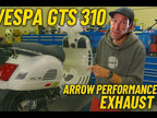 **ARROW** BLACK PERFORMANCE EXHAUST/MUFFLER GTS/GTV/SUPER GTS310 2025-