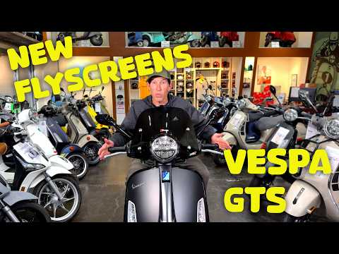 SMOKE SPORT STYLE FLYSCREEN 7" TALL X 17" WIDE GTS 300 HPE2 GTS310 2023- **FACO**