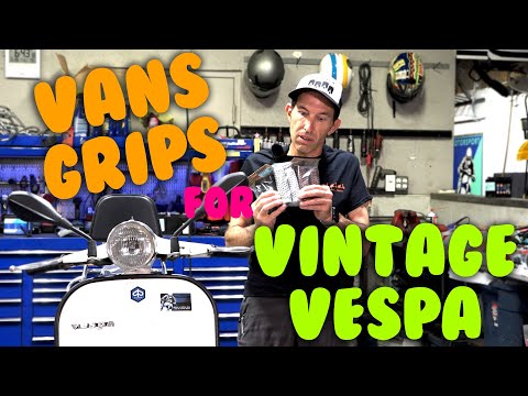 BROWN GRIPS ODI VANS **PAIR**-VNX/VSX 1970's VINTAGE VESPA