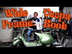 THE COMPLETE SPANNERS REPAIR MANUAL VESPA WIDE BODY WIDE FRAME FARO BASSO HANDLE BAR BIKES BY MARTIN STICKY ROUND