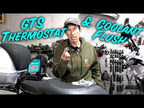 THERMOSTAT HOUSING/COVER WITH BLEED SCREW BV400 WILL FIT GTS 2006-2019 PIAGGIO BV 250 300 BV350 (GASKET REQUIRED)