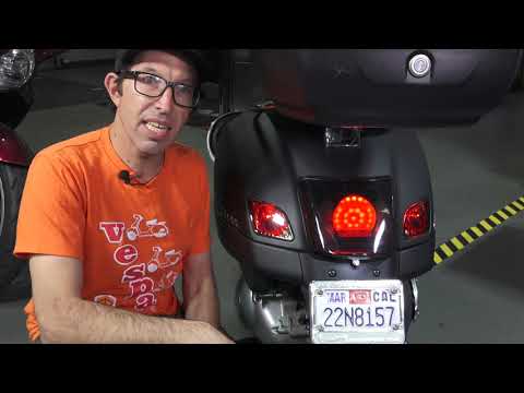 Smoked Power LED Tail Light for ABS Vespa GTS GTV and Super (2015-2019)