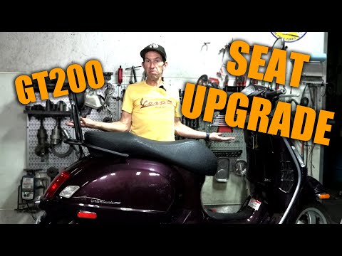 **MATTE BLACK** REAR FOLDING RACK W/ PASSENGER BACK REST AND GRAB RAIL FOR VESPA GTS 250 300 HPE HPE2