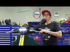 BLACK OUT LED HEADLIGHT ASSEMBLY WITH HALO RUNNING LIGHT BAR GTS SUPER 300 HPE HPE2