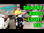 DELUXE EURO CLEAR FRONT/REAR SIGNAL CONVERSION KIT FOR USA/CANADA/MEXICO PRIMA/SPRINT 50/150CC ***INCLUDES SET OF 4 TURN SIGNALS***