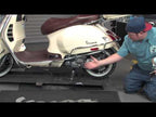 VESPA CHROME HEAVY BAR END WEIGHT FOR TOPCASE GT/GTS/GTV (EACH)