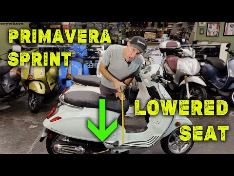 LOWERED SEAT BLACK VESPA PRIMAVERA & SPRINT 150 ORIGINAL VESPA (5A001512) **SUPER SALE**