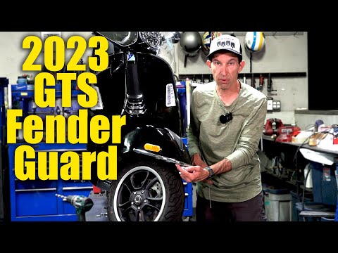*BLACK* FRONT FENDER GUARD VESPA GTS HPE2 2023-