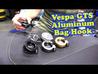 **CHROME** METAL Folding Bag Hook VESPA GT/GTS/GTV/Super 2005-2022 Lots More