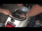 MATTE **BLACK** 'VESPA' RACK BOLT COVER FOR GRAB RAIL GTS250S GTS300S LX150