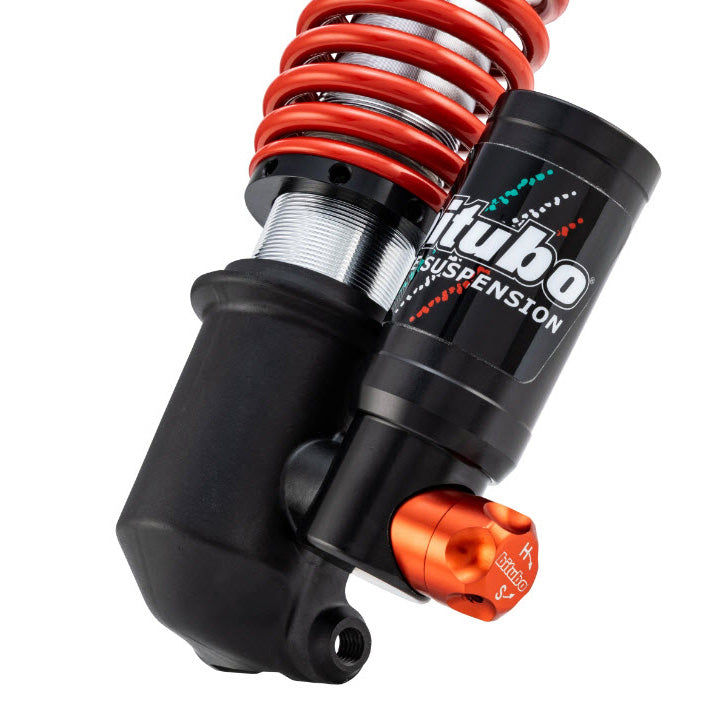 BITUBO BLACK W/RED SPRING FRONT SHOCK W/RESERVOIR VESPA GTS HPE2 2023- GTS310