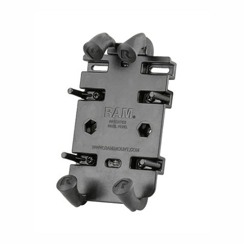 UNIVERSAL RAM QUICK GRIP SPRING LOAD PHONE HOLSTER  (MOUNT NOT INCLUDED)