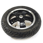 REAR WHEEL RIM GTS 2015-2020 SUPER  ABS GLOSS BLACK W/SPUN SILVER EDGE