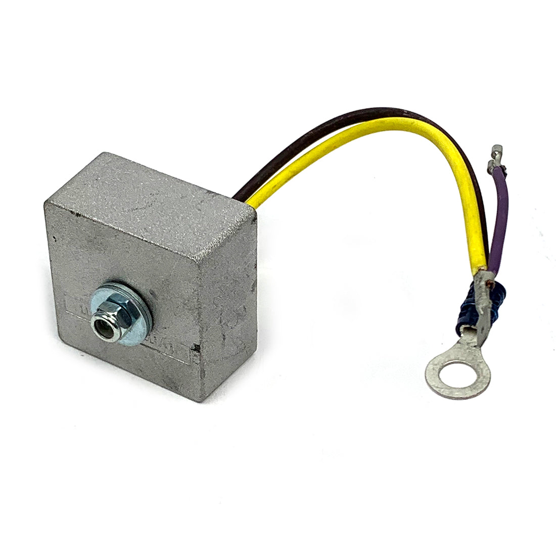 MODIFIED AC REGULATOR AND MOUNTING HARDWARE TO WORK WITH DOUBLE YELLOW STATOR PLATE