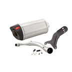 SILVER REMUS EXHAUST WITH BLACK CARBON TIP VESPA PRIMAVERA/SPRINT 150 3V 2015-2016 **CLOSEOUT**