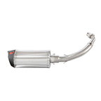 SILVER REMUS EXHAUST WITH BLACK CARBON TIP VESPA PRIMAVERA/SPRINT 150 3V 2015-2016 **CLOSEOUT**