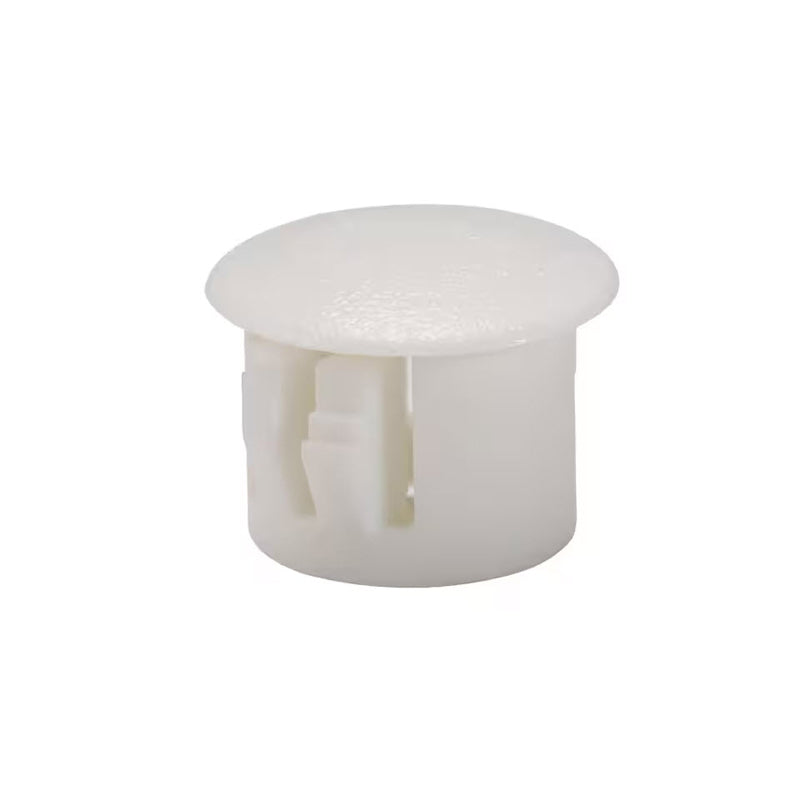 *WHITE* UNPAINTED PLASTIC REFLECTOR PLUGS (SET OF 8)
