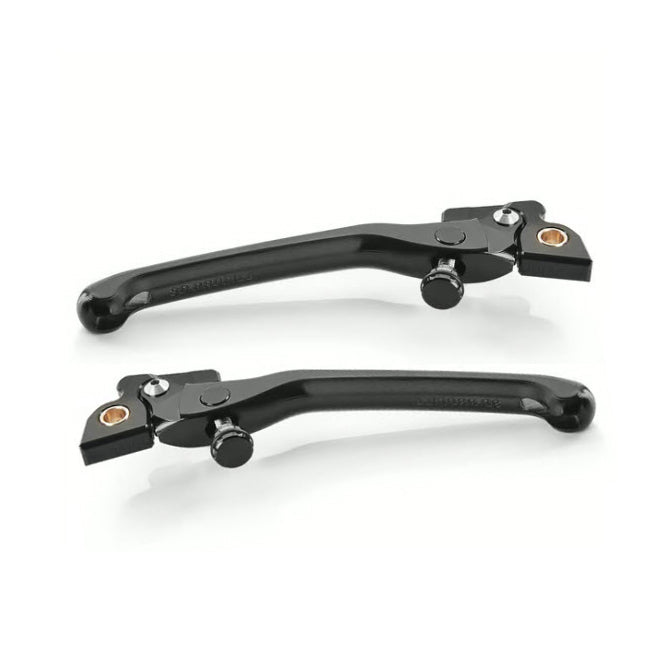 RIZOMA 3D CNC **BLACK** PAIR OF ADJUSTABLE LEVERS - GT/GTS/300 SUPER 2005-2022 **CLOSEOUT**